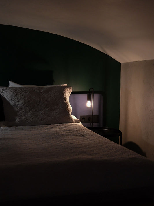 A calm, private bedroom setting
