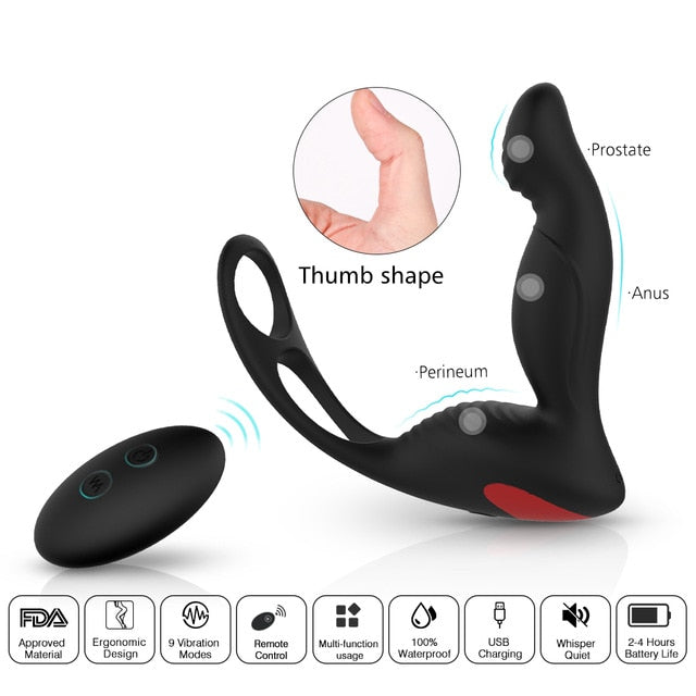 Anal toy with flared base